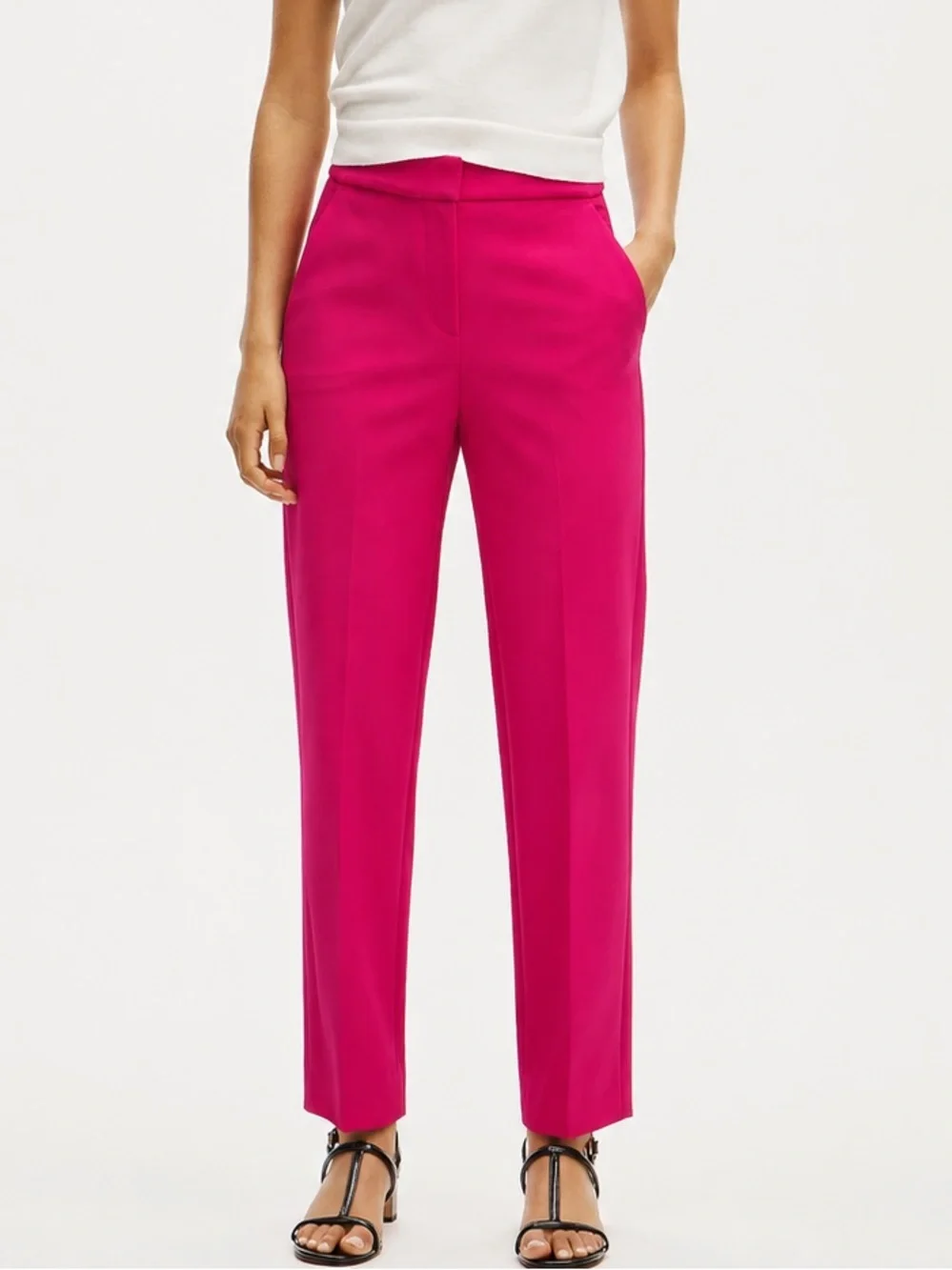 J Crew Kate Straight Leg Pant in Four Season Stretch BK251 Pink Pants Size 4
